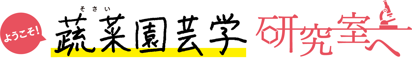 ようこそ！ 「蔬菜園芸学」研究室へ