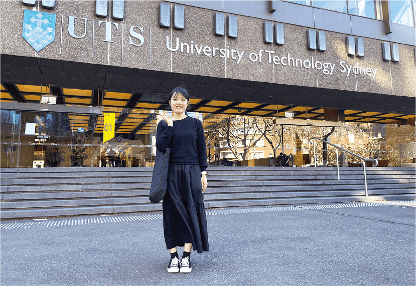 協定校派遣留学生としてシドニー工科大学に2023年度から留学中の前薗真鈴さん（法文学部）