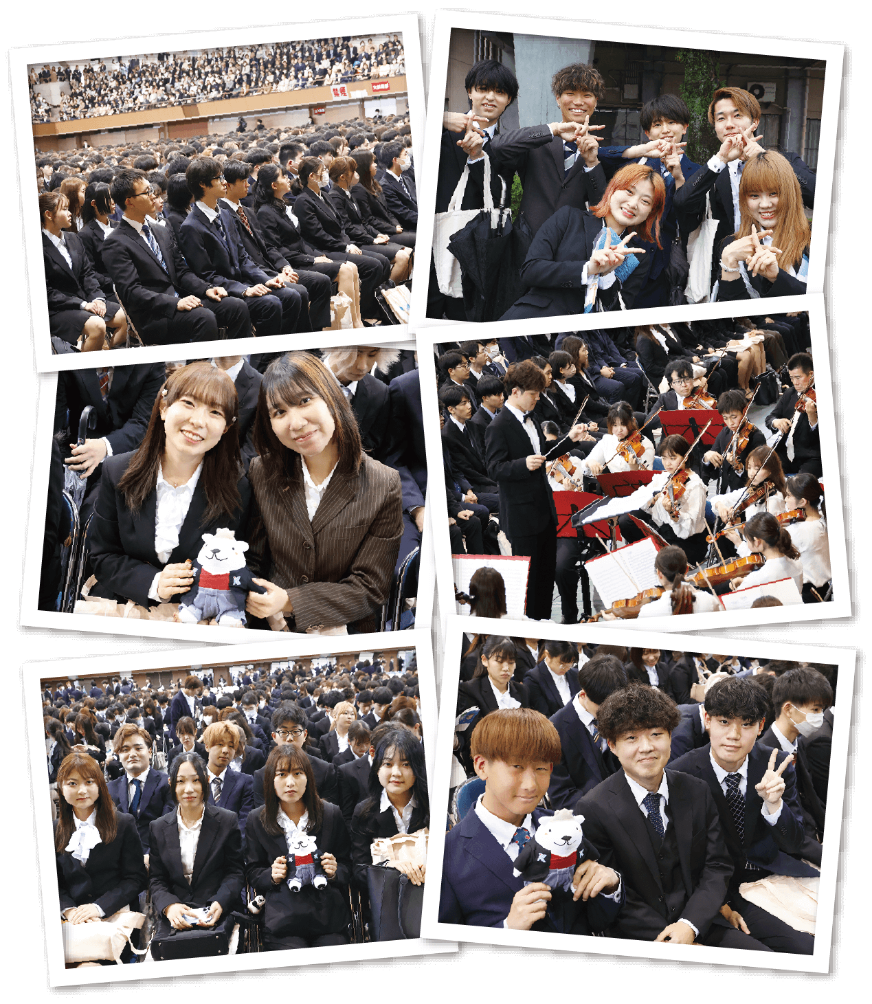 6枚の入学式写真