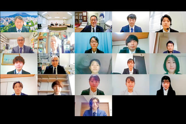 令和3年度学長と学部卒業予定者との懇談会を開催