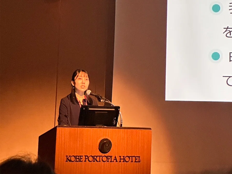 日本血液学会での研究成果発表の様子